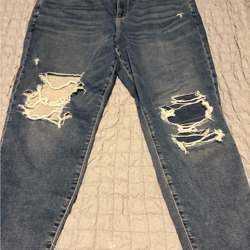 American Eagle Outfitters Women's Distressed Blue Jeans